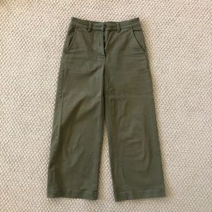 Everlane wide leg crop pants